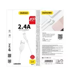 Dudao USB-A - Lighning Kábel - 1m 2.4A - Fehér