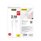 Dudao USB-A - Lighning Kábel - 2m 2,1A - Fehér
