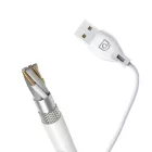 Dudao USB-A - micro USB Kábel - 1m 2.4A - Fehér