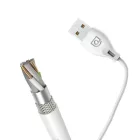 Dudao USB-A - micro USB Kábel - 2m 2.4A - Fehér
