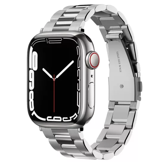 Apple Watch (38/40/41mm) Óraszíj - Spigen Modern Fit - Ezüst