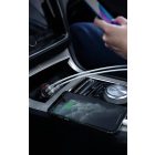 Baseus Digital Display Autós Töltő - 2xUSB 24W + 1.2m 3in1 USB kábel