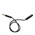 Dudao Audio Hosszabító Kábel - 4 pólusú - 3.5mm jack - 1m - Fekete