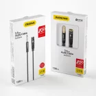 Dudao Audio Hosszabító Kábel - 4 pólusú - 3.5mm jack - 1m - Fekete