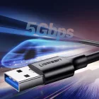 Ugreen US184 USB-A 3.0 - USB-C Kábel - 1m 3A - Fekete