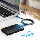 Ugreen US184 USB-A 3.0 - USB-C Kábel - 1m 3A - Fekete