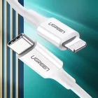 Ugreen USB-C - Lightning MFi Kábel -1m 3A 20W - Fehér