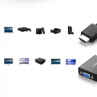 UGREEN HDMI - VGA Adapter MM103 25cm - Fekete
