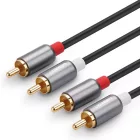 Ugreen AV104 Audio Kábel - RCA-RCA - 5m - Szürke