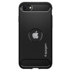 iPhone SE 2020 / 2022 Tok - Spigen Rugged Armor - Fekete