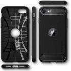 iPhone SE 2020 / 2022 Tok - Spigen Rugged Armor - Fekete