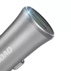 Dudao Autós Töltő 2xUSB 3,4A - Szürke