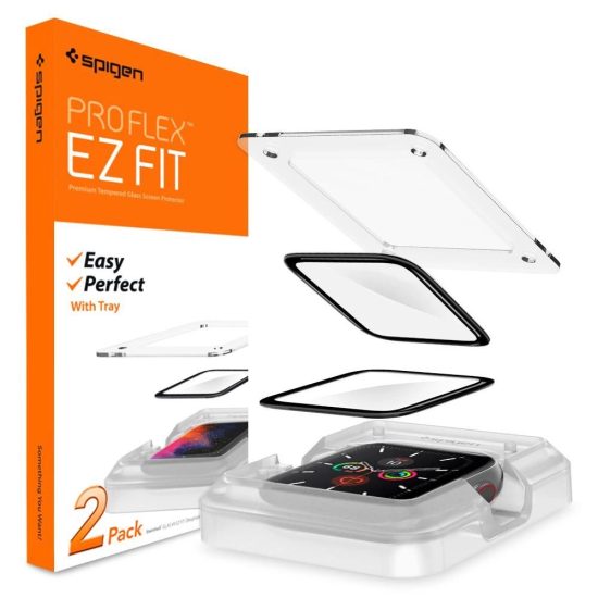 Apple Watch 4 / 5 / 6 / SE (40mm) Kijelzővédő Fólia - Spigen ProFlex EZ Fit x 2 db