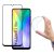 Huawei Y6p Kijelzővédő Üvegfólia - Wozinsky Full Cover Flexi Nano Glass - Fekete Kerettel