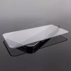 Huawei Y6p Kijelzővédő Üvegfólia - Wozinsky Full Cover Flexi Nano Glass - Fekete Kerettel