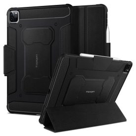  iPad Pro 2020 / 2021 / 2022 11" Tok - Spigen Rugged Armor Pro - Fekete