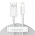 Baseus Simple Wisdom USB-A - Lightning Kábel - 1.5m 2.4A - Fehér - 2db