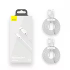 Baseus Simple Wisdom USB-A - Lightning Kábel - 1.5m 2.4A - Fehér - 2db