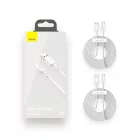 Baseus Simple Wisdom USB-A - USB-C Kábel - 1.5m 5A 40W - Fehér - 2db
