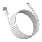 Baseus Simple Wisdom USB-A - USB-C Kábel - 1.5m 5A 40W - Fehér - 2db