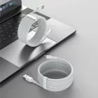 Baseus Simple Wisdom USB-A - USB-C Kábel - 1.5m 5A 40W - Fehér - 2db