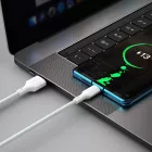 Baseus Simple Wisdom USB-A - USB-C Kábel - 1.5m 5A 40W - Fehér - 2db