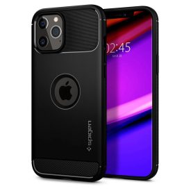 iPhone 12 / 12 Pro Tok - Spigen Rugged Armor - Fekete iPhone 12 / 12 Pro Tok - Spigen Rugged Armor - Fekete