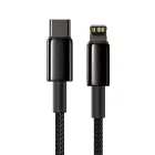 Baseus Tungsten Gold USB-C - Lightning Kábel - 1m 20W - Fekete