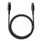 Baseus Tungsten Gold USB-C - Lightning Kábel - 1m 20W - Fekete