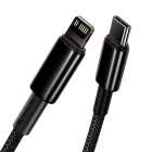 Baseus Tungsten Gold USB-C - Lightning Kábel - 1m 20W - Fekete