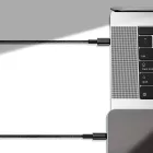 Baseus Tungsten Gold USB-C - Lightning Kábel - 1m 20W - Fekete