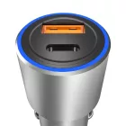 Dudao Autós Töltő USB + USB-C 22,5W PD QC - Szürke