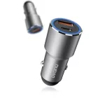 Dudao Autós Töltő USB + USB-C 22,5W PD QC - Szürke