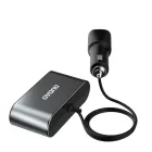 Dudao Autós Töltő 2xUSB + 3x Szivargyújtó Elosztó 3,4A - Fekete