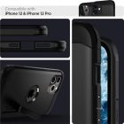 iPhone 12 / 12 Pro Tok - Spigen Tough Armor - Fekete