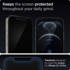 iPhone 12 / 12 Pro Kijelzővédő Üvegfólia - Spigen Glas.tR EZ Fit x 2 db
