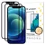 iPhone 12 Pro / iPhone 12 Kijelzővédő Üvegfólia - Wozinsky Full Glue Tempered Glass - Fekete x 2 db