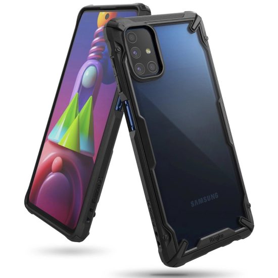 Samsung Galaxy M51 Tok - Ringke Fusion X - Fekete