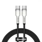 Baseus Cafule USB-C - USB-C Kábel - 1m 5A 100W - Fekete
