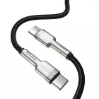 Baseus Cafule USB-C - USB-C Kábel - 1m 5A 100W - Fekete
