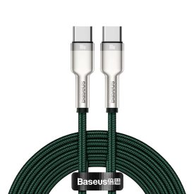Baseus Cafule USB-C - USB-C Kábel - 2m 5A 100W - Zöld