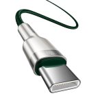 Baseus Cafule USB-C - USB-C Kábel - 2m 5A 100W - Zöld