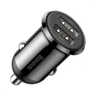 Baseus Autós Töltő Grain Pro - 2x USB-A - 4,8A - Fekete
