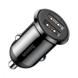 Baseus Autós Töltő Grain Pro - 2x USB-A - 4,8A - Fekete