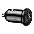 Baseus Autós Töltő Grain Pro - 2x USB-A - 4,8A - Fekete