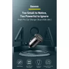 Baseus Autós Töltő Grain Pro - 2x USB-A - 4,8A - Fekete