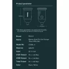 Baseus Autós Töltő Grain Pro - 2x USB-A - 4,8A - Fehér