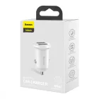 Baseus Autós Töltő Grain Pro - 2x USB-A - 4,8A - Fehér