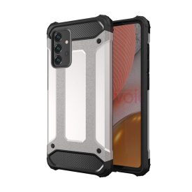Samsung Galaxy A72 4G Tok - Hybrid Armor Case - Ezüst