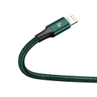 Baseus 3in1 Rapid USB-C - USB-C + micro + Lightning Kábel - 1.5m 3A - Zöld